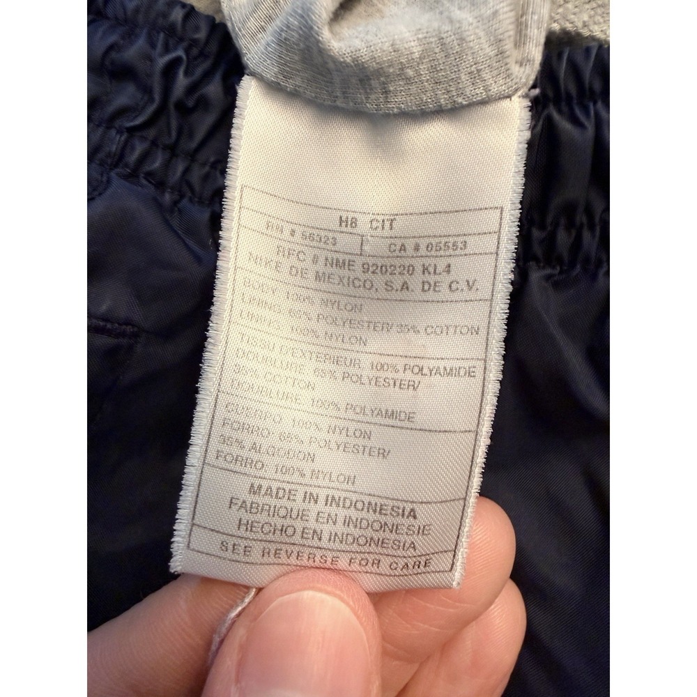 Vintage 90s Nike Windbreaker Track Pants Men's Size M Navy Blue Ankle Zip Nylon - Picture 8 of 13